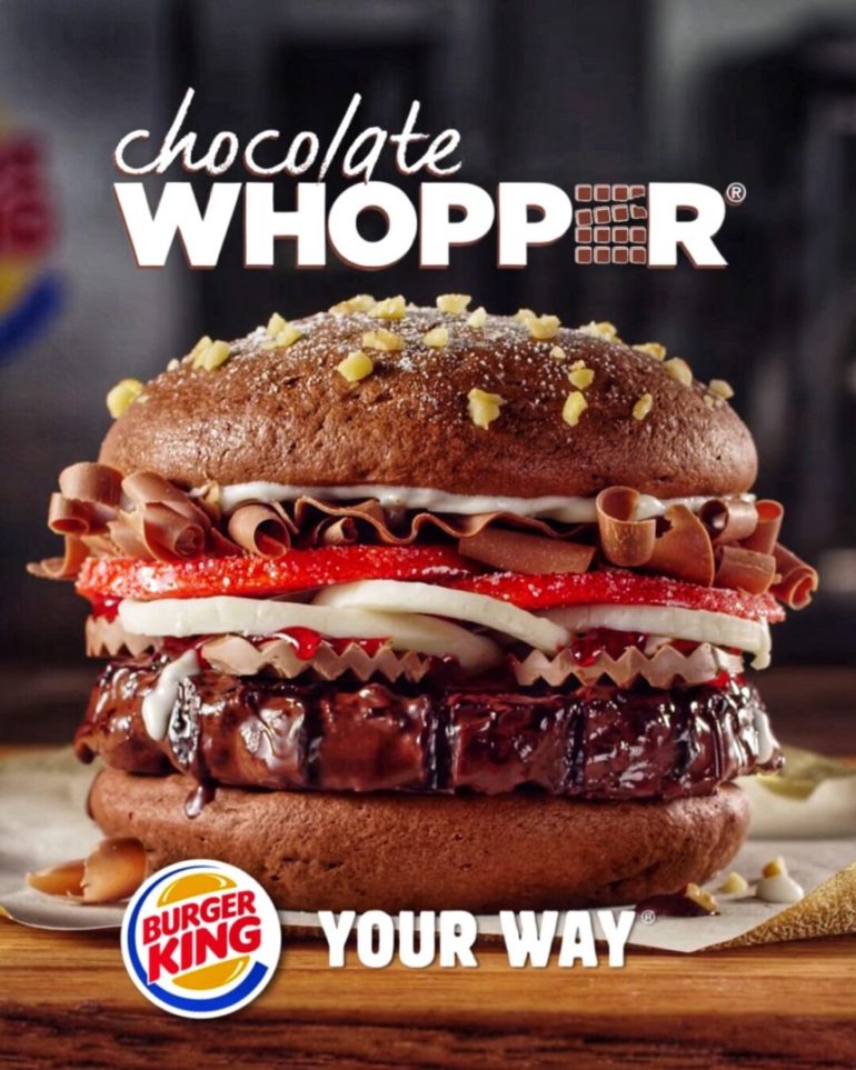 Burger King Chocolate Whopper