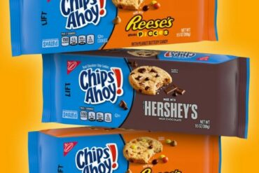 Chips Ahoy made with Reese’s Mini Pieces and Hershey’s!