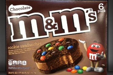 Chocolate M&M’s Ice Cream Cookie Sandwiches