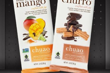 Chuao Totally Tangy Mango & Cheeky Cheeky Churro Dark Chocolate Bars