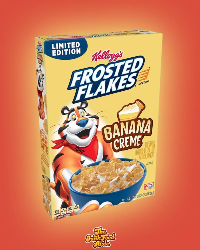Coming Soon: Banana Creme Frosted Flakes!
