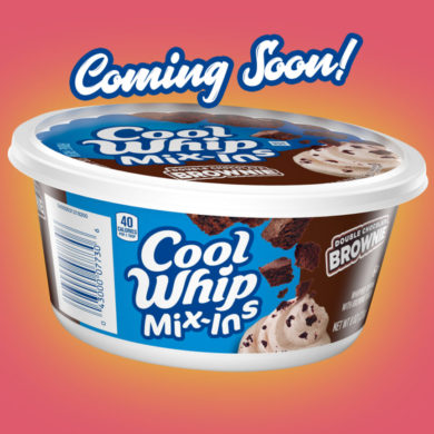 Coming Soon: Cool Whip Mix-Ins Double Chocolate Brownie