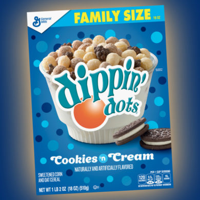 Coming Soon: Dippin' Dots Cookies 'n Cream Cereal