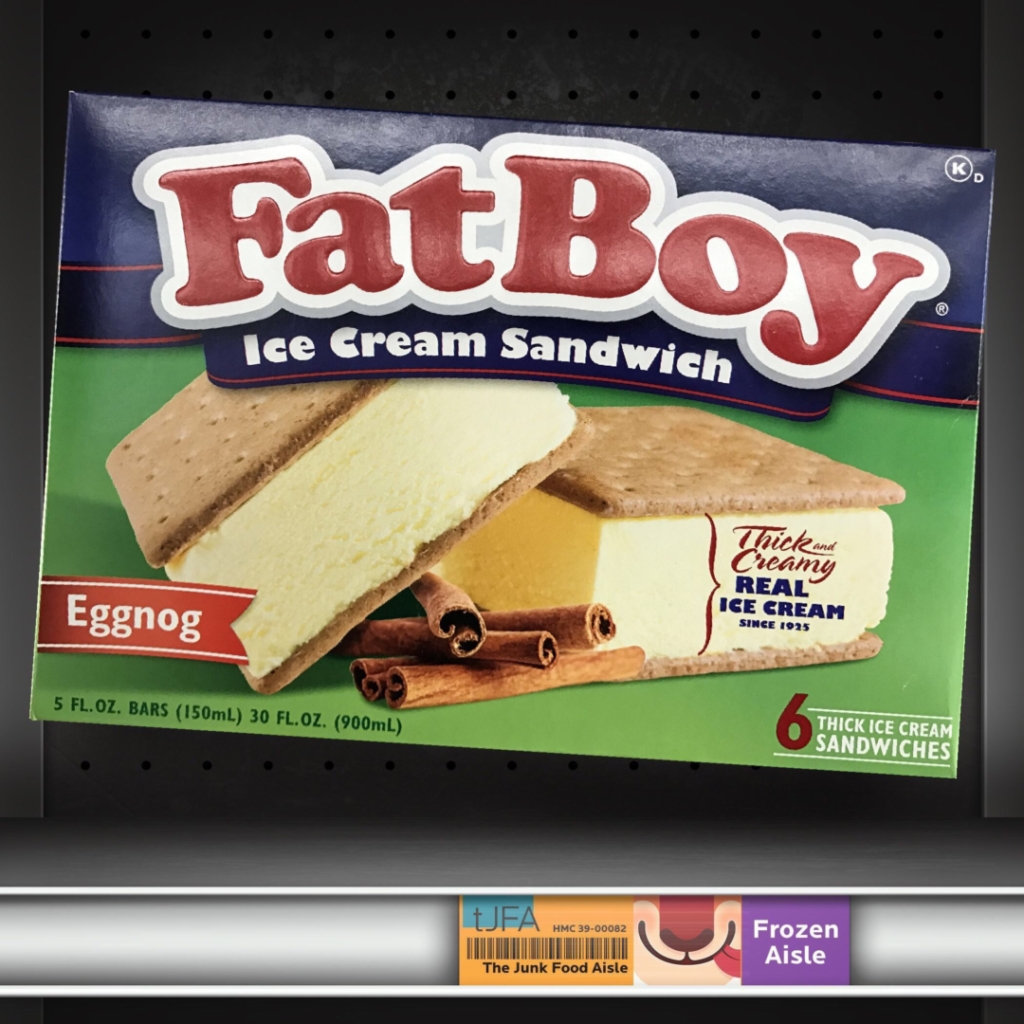 FatBoy Eggnog Ice Cream Sandwiches The Junk Food Aisle