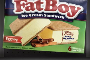 FatBoy Eggnog Ice Cream Sandwiches