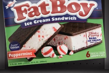 FatBoy Peppermint Ice Cream Sandwiches