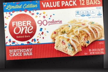 Fiber One Birthday Cake Bar