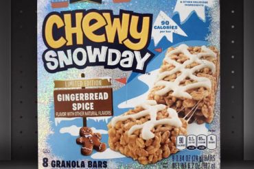 Gingerbread Spice Chewy Snowday Granola Bars