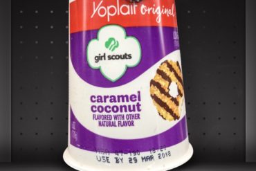 Girl Scouts Caramel Coconut Yoplait Yogurt