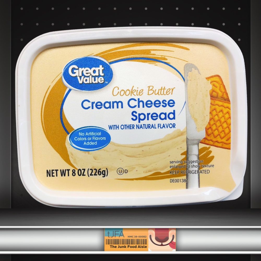 Great Value Cookie Butter Cream Cheese - The Junk Food Aisle
