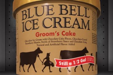 Groom’s Cake Blue Bell Ice Cream