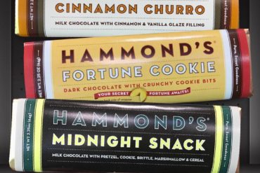 Hammond’s Cinnamon Churro, Fortune Cookie, and Midnight Snack Chocolate Bars