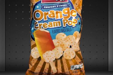 Herr’s Orange Cream Pop Snack Balls