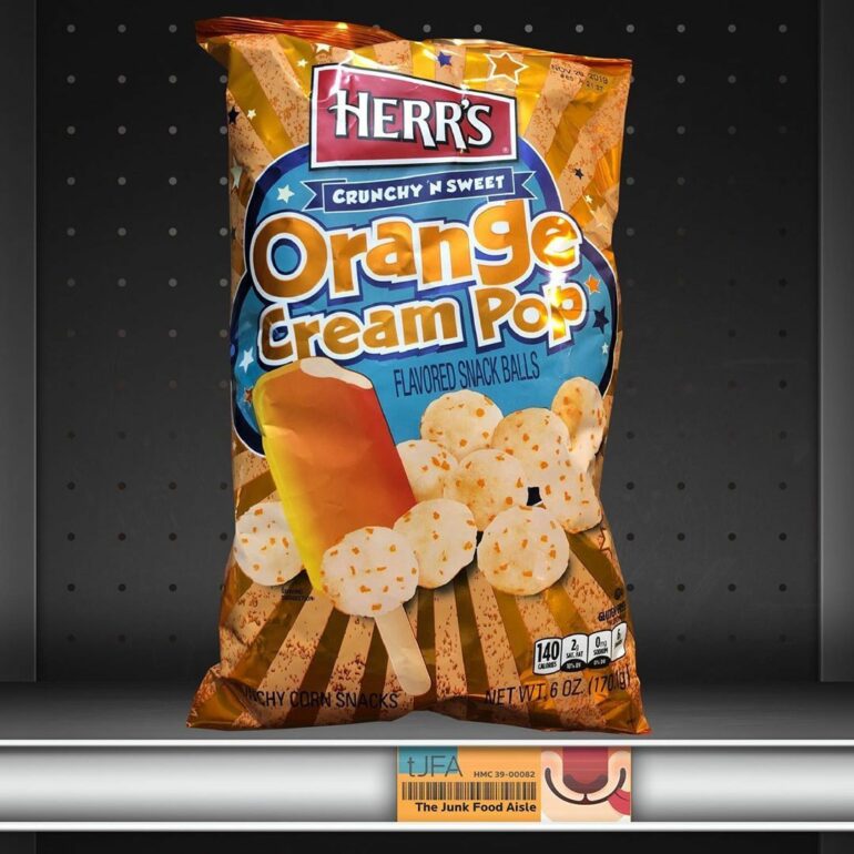 Herr’s Orange Cream Pop Snack Balls