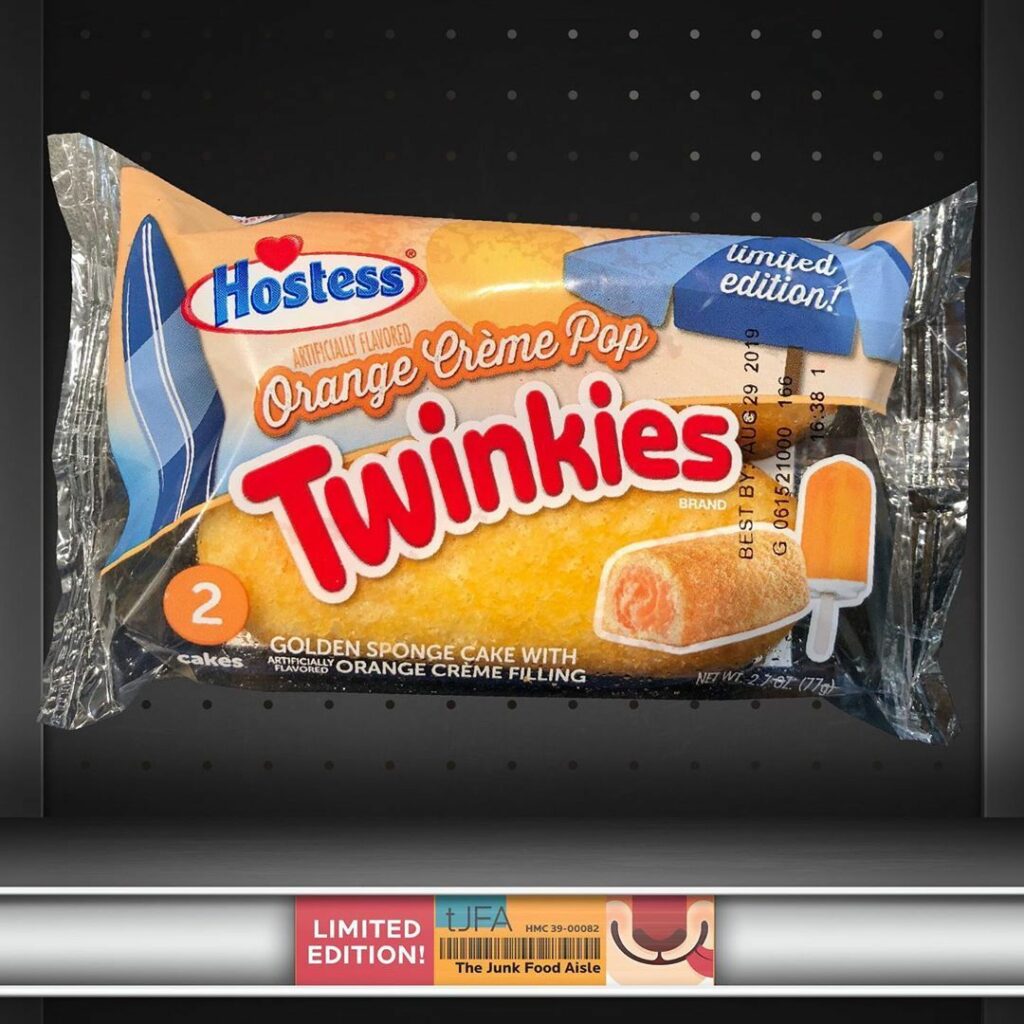 Hostess Orange Crème Pop Twinkies