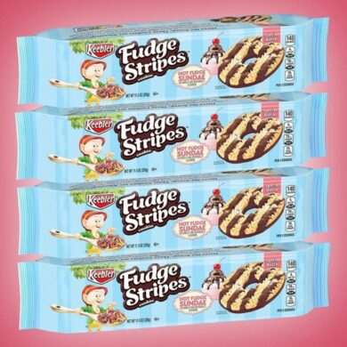 Hot Fudge Sundae Fudge Stripes Cookies!