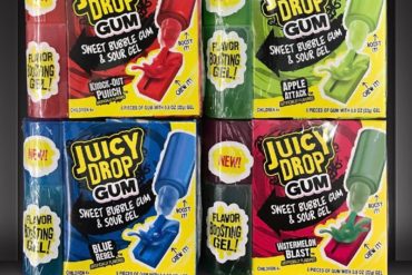 Juicy Drop Gum: Sweet Bubble Gum & Sour Gel