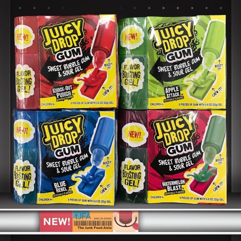 Juicy Drop Gum: Sweet Bubble Gum & Sour Gel