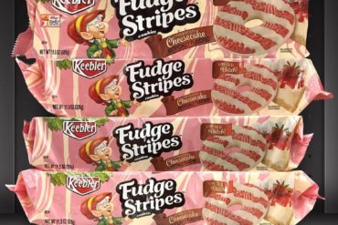 Keebler Strawberry Cheesecake Fudge Stripes Cookies