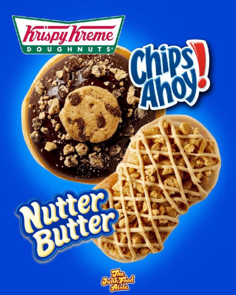 Krispy Kreme Chips Ahoy! & Nutter Butter Doughnuts