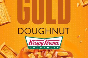 Krispy Kreme Hershey’s Gold Doughnut