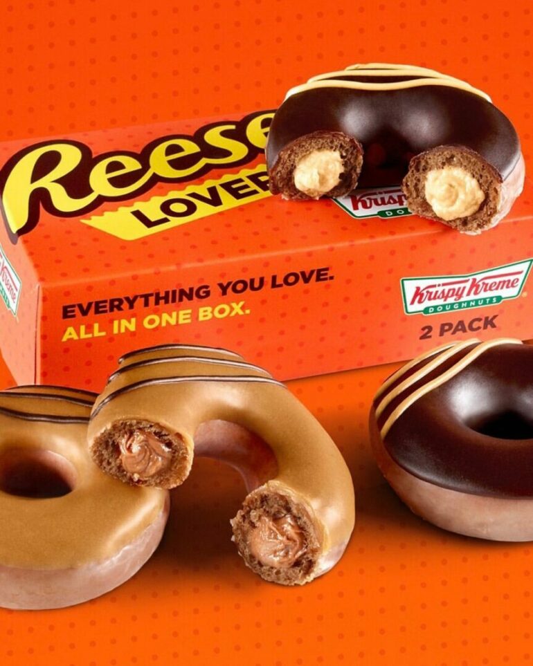 Krispy Kreme Reese's Original Filled Doughnuts are out now for a limited time!