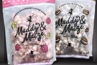 Maddy & Maize Lemon Raspberry Layer Cake and Cookies & Cream Popcorn