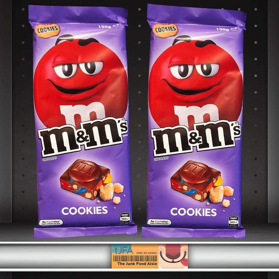 M&M’s Cookies Chocolate Bar The Junk Food Aisle