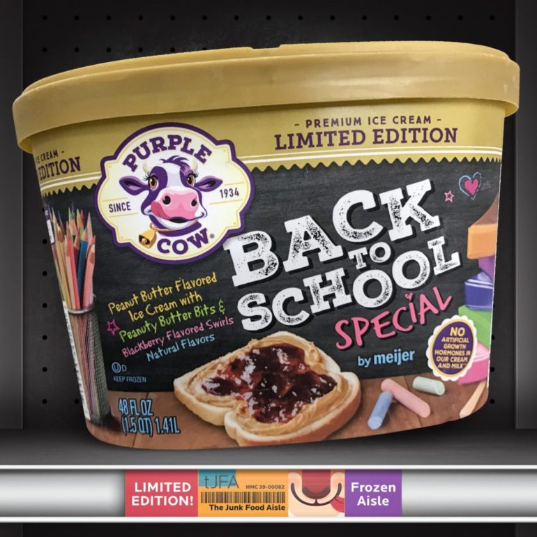 Purple Cow Back to School Special Ice Cream