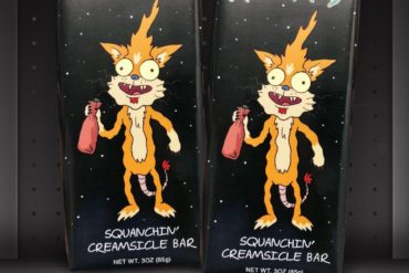 Rick and Morty Squanchin’ Creamsicle Chocolate Bar