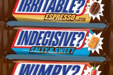 Snickers Espresso, Fiery, and Salty & Sweet