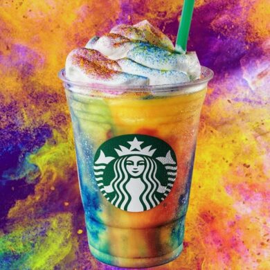Starbucks Tie-Dye Frappuccino is out today!