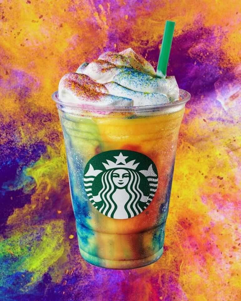 Starbucks Tie-Dye Frappuccino is out today!