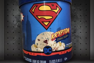 Superman Krypton Cookie Dough Ice Cream