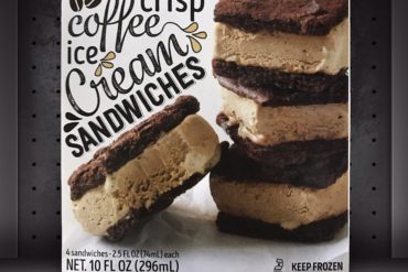 Trader Joe’s Brownie Crisp Coffee Ice Cream Sandwiches