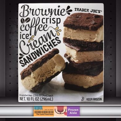 Trader Joe’s Brownie Crisp Coffee Ice Cream Sandwiches