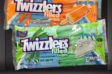 Twizzlers Filled Twists Flavor of Florida Orange Cream Pop & Key Lime Pie