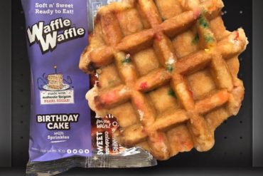WaffleWaffle Birthday Cake with Sprinkles