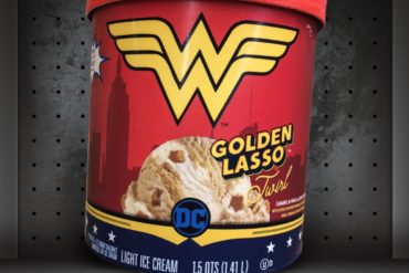 Wonder Woman Golden Lasso Twirl Ice Cream